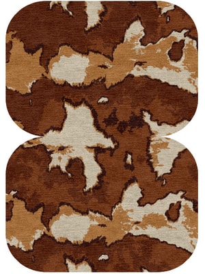 Jersey Cow Eight Hand Knotted Tibetan Wool custom handmade rug