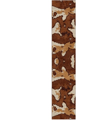 Jersey Cow Runner Hand Knotted Tibetan Wool custom handmade rug