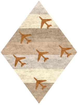 Jet Set Diamond Hand Knotted Bamboo Silk custom handmade rug