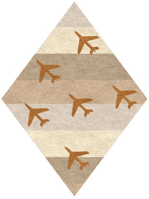 Jet Set Diamond Hand Knotted Tibetan Wool custom handmade rug