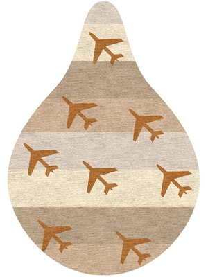 Jet Set Drop Hand Knotted Tibetan Wool custom handmade rug