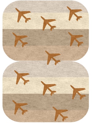 Jet Set Eight Hand Knotted Tibetan Wool custom handmade rug