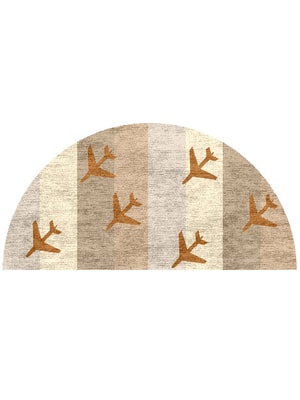 Jet Set Halfmoon Hand Knotted Bamboo Silk custom handmade rug