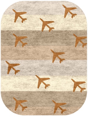 Jet Set Oblong Hand Knotted Bamboo Silk custom handmade rug