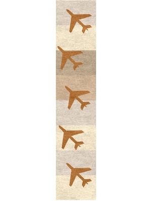 Jet Set Runner Hand Knotted Tibetan Wool custom handmade rug