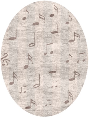 Jingle Oval Hand Knotted Bamboo Silk custom handmade rug