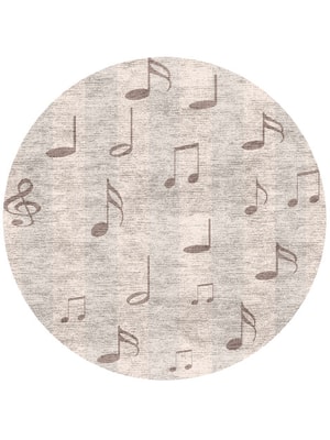 Jingle Round Hand Knotted Bamboo Silk custom handmade rug