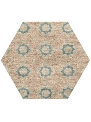Kalara Hexagon Hand Knotted Bamboo Silk custom handmade rug