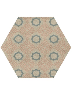 Kalara Hexagon Hand Tufted Pure Wool custom handmade rug