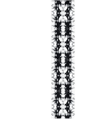 Kanga Black Runner Hand Knotted Tibetan Wool custom handmade rug