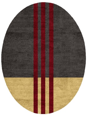 Kvell Oval Flatweave Bamboo Silk custom handmade rug