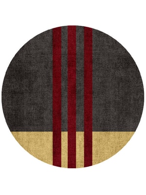 Kvell Round Flatweave Bamboo Silk custom handmade rug