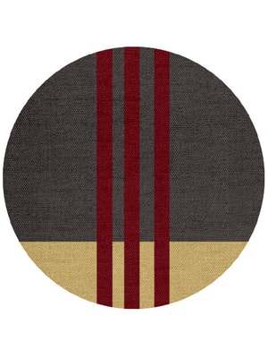 Kvell Round Flatweave New Zealand Wool custom handmade rug