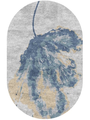 Lagoon Capsule Hand Knotted Bamboo Silk custom handmade rug