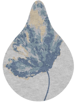 Lagoon Drop Hand Knotted Tibetan Wool custom handmade rug