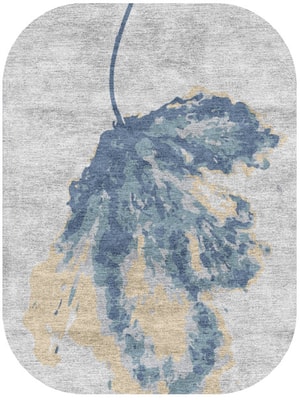 Lagoon Oblong Hand Knotted Bamboo Silk custom handmade rug