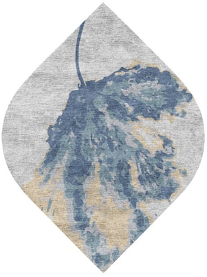 Lagoon Ogee Hand Knotted Bamboo Silk custom handmade rug