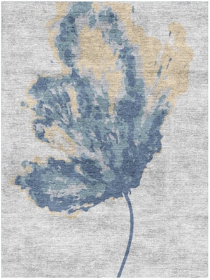 Lagoon Rectangle Hand Knotted Bamboo Silk custom handmade rug