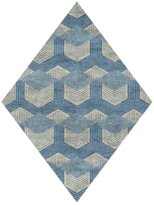 Lanes Diamond Hand Knotted Bamboo Silk custom handmade rug
