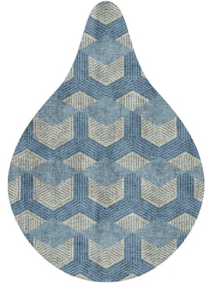Lanes Drop Hand Knotted Bamboo Silk custom handmade rug