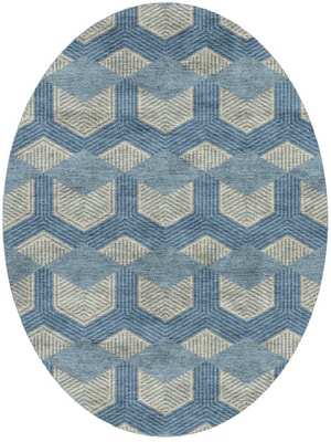 Lanes Oval Hand Knotted Bamboo Silk custom handmade rug