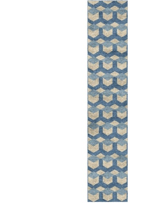 Lanes Runner Hand Knotted Bamboo Silk custom handmade rug