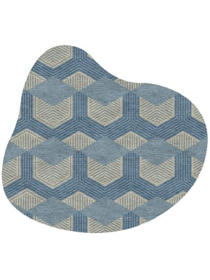 Lanes Splash Hand Knotted Tibetan Wool custom handmade rug