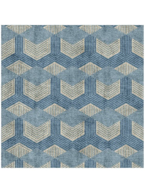 Lanes Square Hand Knotted Bamboo Silk custom handmade rug