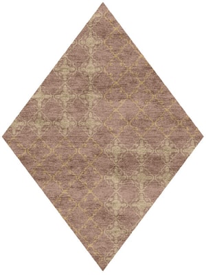 Lattice Diamond Hand Knotted Bamboo Silk custom handmade rug