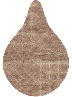 Lattice Drop Hand Knotted Bamboo Silk custom handmade rug