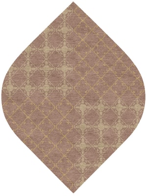 Lattice Ogee Hand Knotted Tibetan Wool custom handmade rug