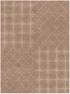 Lattice Rectangle Hand Knotted Tibetan Wool custom handmade rug
