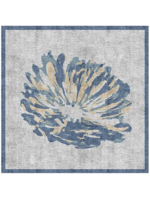 Laurels Square Hand Knotted Bamboo Silk custom handmade rug