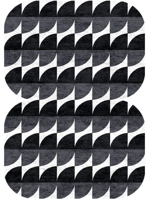 Leafy Grey Eight Hand Knotted Bamboo Silk custom handmade rug