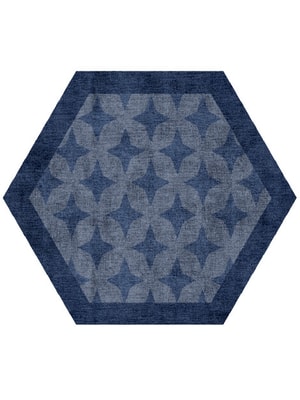 Leo Hexagon Hand Knotted Bamboo Silk custom handmade rug