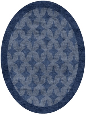 Leo Oval Hand Knotted Bamboo Silk custom handmade rug