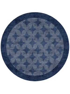 Leo Round Hand Knotted Bamboo Silk custom handmade rug