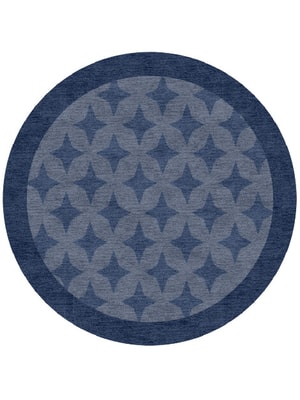 Leo Round Hand Knotted Tibetan Wool custom handmade rug