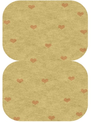 Lil Hearts Eight Hand Knotted Tibetan Wool custom handmade rug