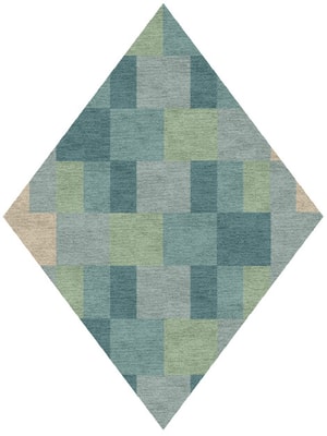 Lilac Diamond Hand Knotted Tibetan Wool custom handmade rug