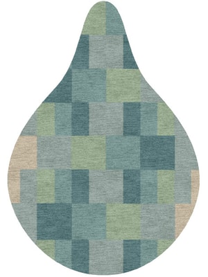 Lilac Drop Hand Knotted Tibetan Wool custom handmade rug