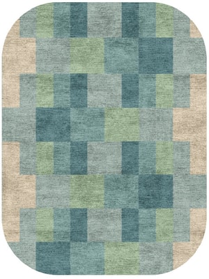 Lilac Oblong Hand Knotted Bamboo Silk custom handmade rug