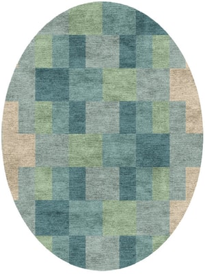 Lilac Oval Hand Knotted Bamboo Silk custom handmade rug