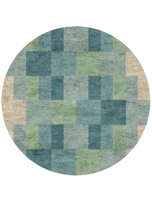 Lilac Round Hand Knotted Bamboo Silk custom handmade rug