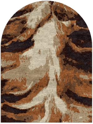 Lion Mane Arch Hand Knotted Bamboo Silk custom handmade rug