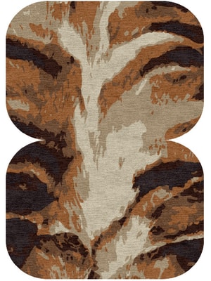 Lion Mane Eight Hand Knotted Tibetan Wool custom handmade rug
