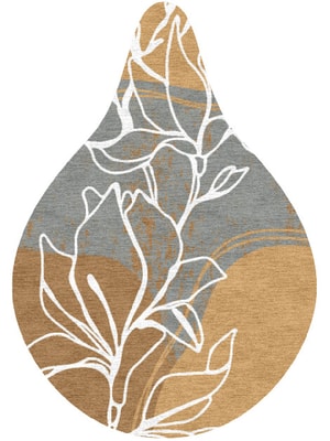 Longiflorum Drop Hand Knotted Tibetan Wool custom handmade rug