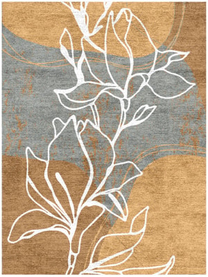 Longiflorum Rectangle Hand Knotted Bamboo Silk custom handmade rug
