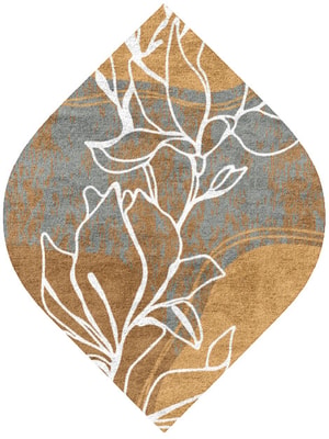 Longiflorum Ogee Hand Tufted Bamboo Silk custom handmade rug