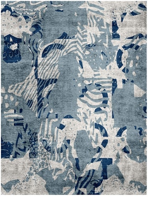 Lynx Rectangle Hand Knotted Bamboo Silk custom handmade rug